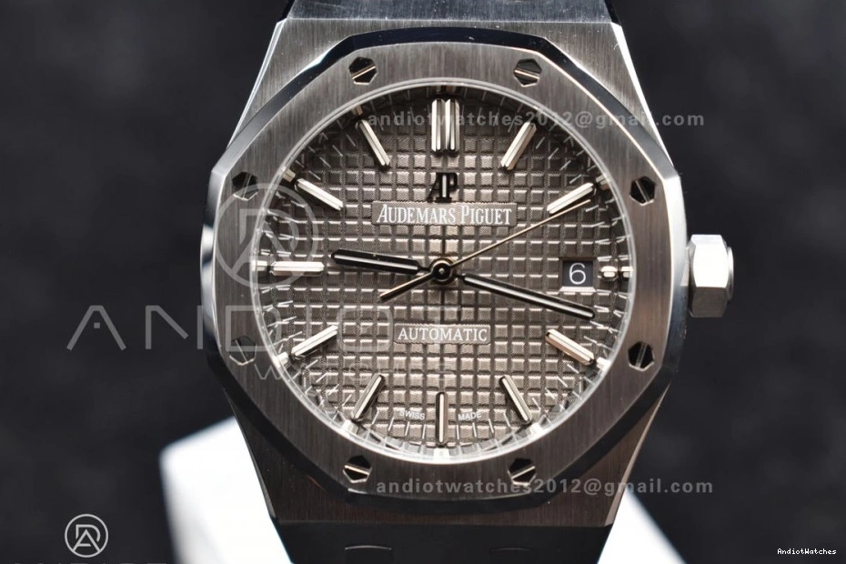SA3120 1030 Dial Royal Best 37mm Gray SS on 1:1 Textured SS Bracelet Oak Edition Clone Super 15450 MultiPurpose ZF 0910